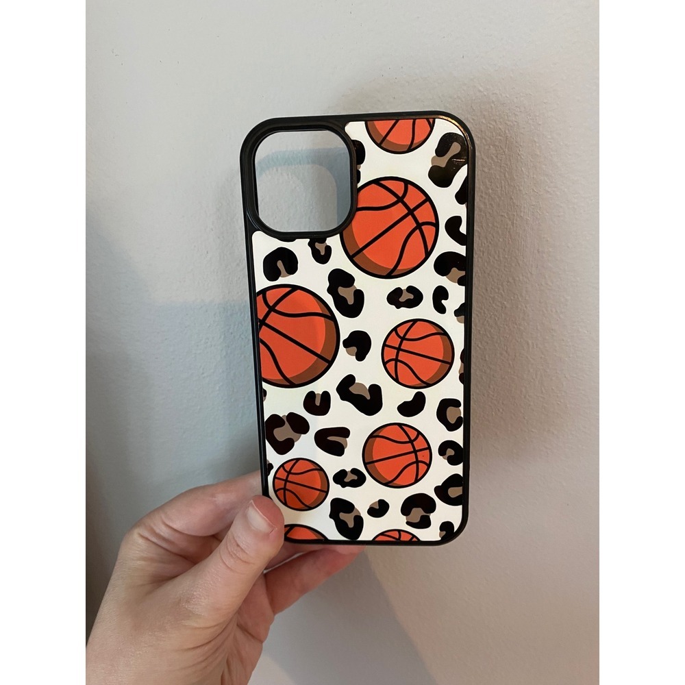 iPhone 13 Phone Case Unisex OS Multicolor Basketball Cheetah Leopard Print Sport
